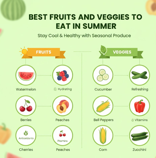 Best Fruits and Veggies to Eat in Summer