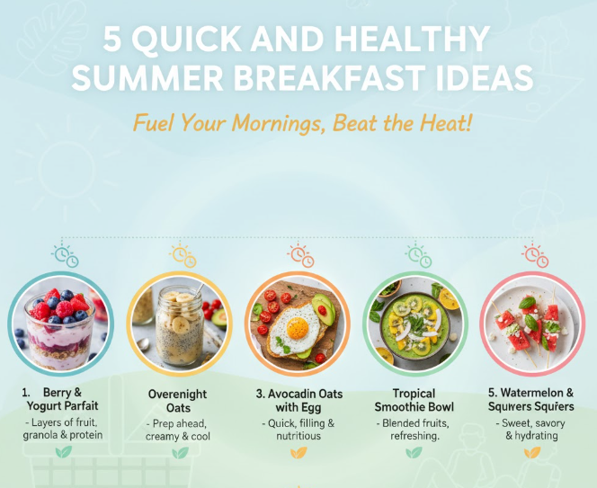 5 Quick and Healthy Summer Breakfast Ideas